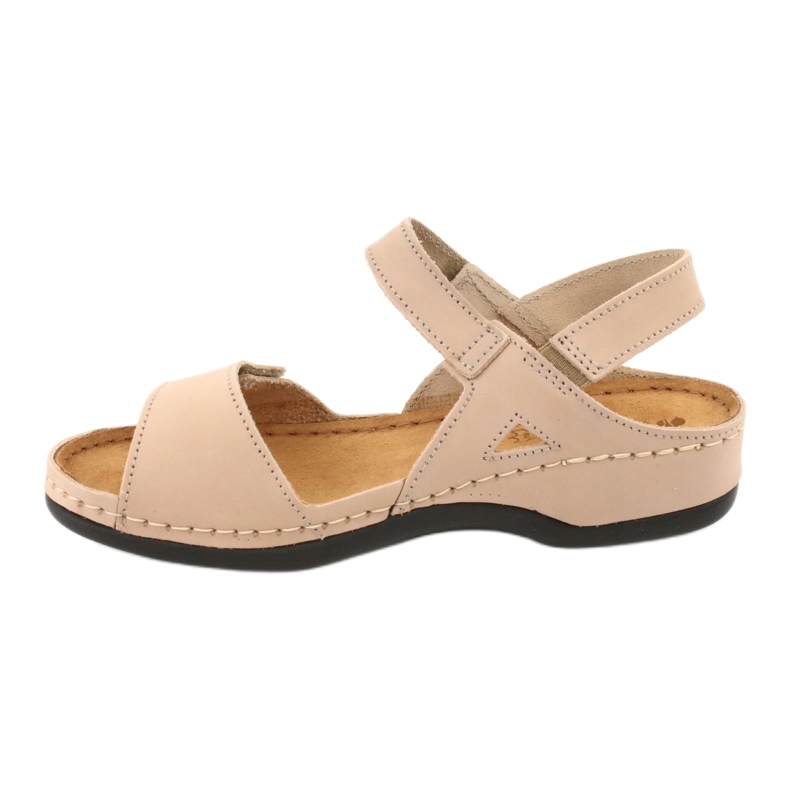 Sandali in pelle femminile inblu 158d102 beige 2