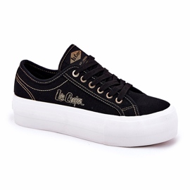 Sneaker materiali da donna sulla piattaforma Lee Cooper LCW-25-31-3431L nero 4