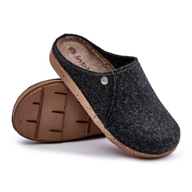Pantofole da uomo inblu mt000011 grafite nero 2