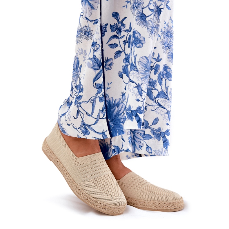 Espadrille femminili con Vinceza 13624 BEIGE BRAID 1