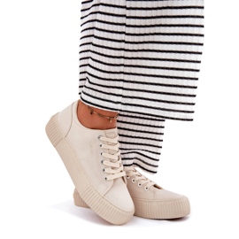 Sneaker materiale femminile Big Star RR274407 Beige 3