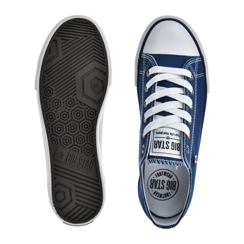 Sneaker femminile Big Star NN274653 Scarpe blu navy 1