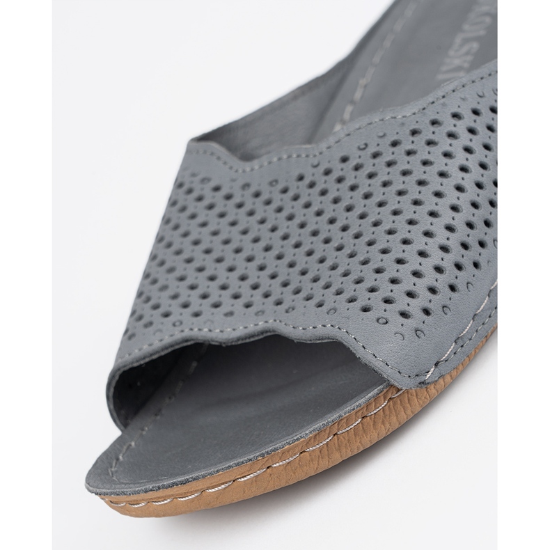 T.Sokolski Flip grigi in pelle grigio 1