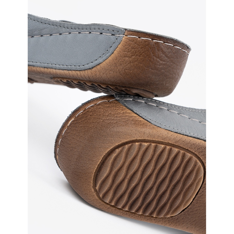 T.Sokolski Flip grigi in pelle grigio 2