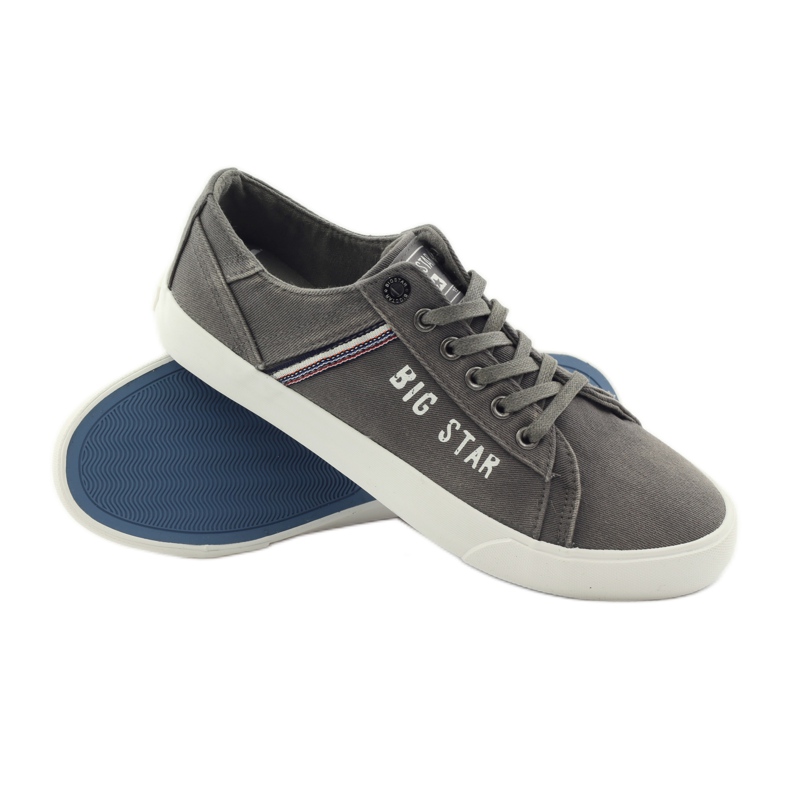 Sneakers allacciate Big Star 174316 grigio 3