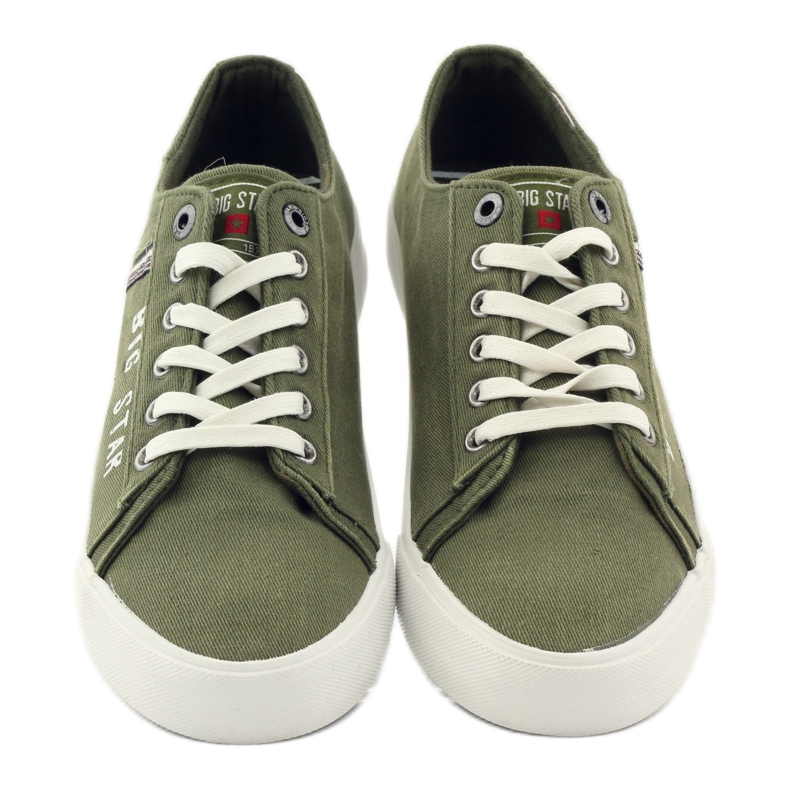 Sneakers sneakers Big star 174315 jeans kaki verde 4