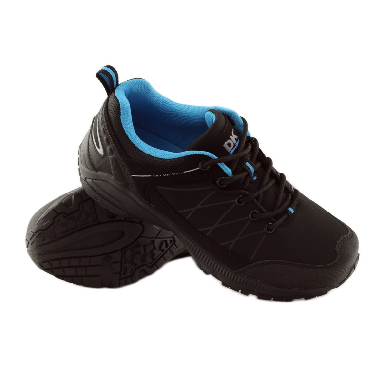 DK 18108 scarpe da trekking softshell nere nero blu 3
