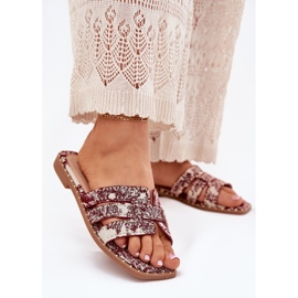 Flap borgogna piatti decorati rosso 2