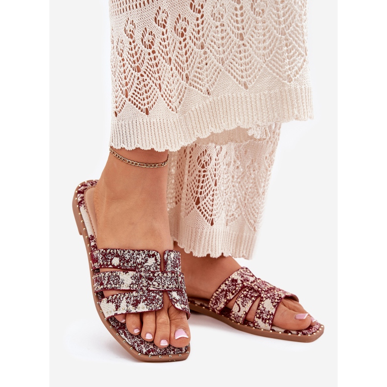 Flap borgogna piatti decorati rosso 1