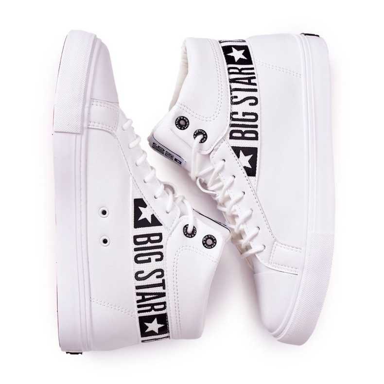 Sneakers Uomo Basse Big Star Alte Bianche EE174340 bianco 2