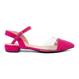 Goodin Sandali da donna rosa con dita coperte 2