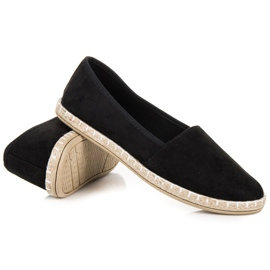 Espadrillas in camoscio nero 1