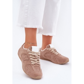 Scarpe sportive femminili con beige scuro ecode 2
