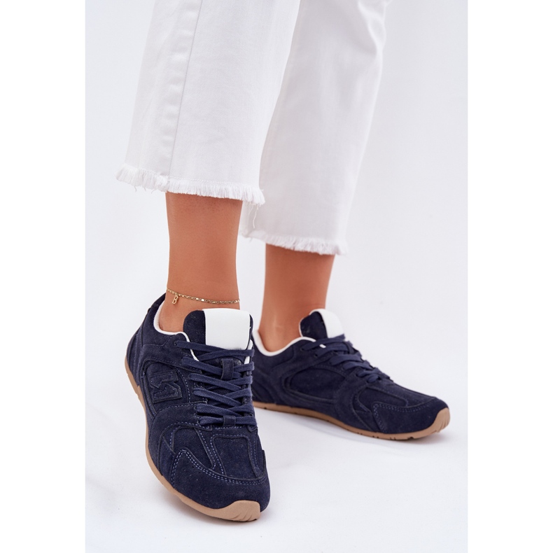Scarpe sportive femminili con blu scuro ecologio 2