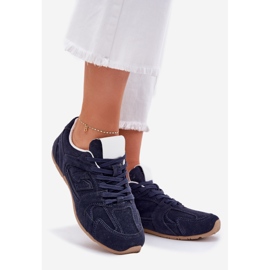 Scarpe sportive femminili con blu scuro ecologio 1