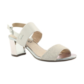 Sandali Caprice scarpe da donna 28302 marrone giallo 1