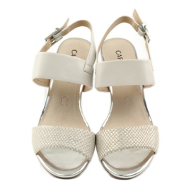 Sandali Caprice scarpe da donna 28302 marrone giallo 4