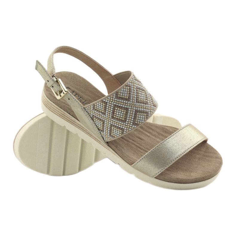 Sandali Caprice scarpe da donna 28604 beige 3