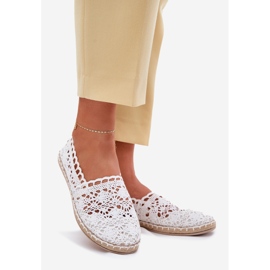 Espadrille bianche in pizzo femminile bianco 1