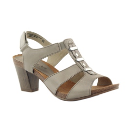 Sandali Caprice scarpe da donna con velcro 28309 marrone multicolore 1