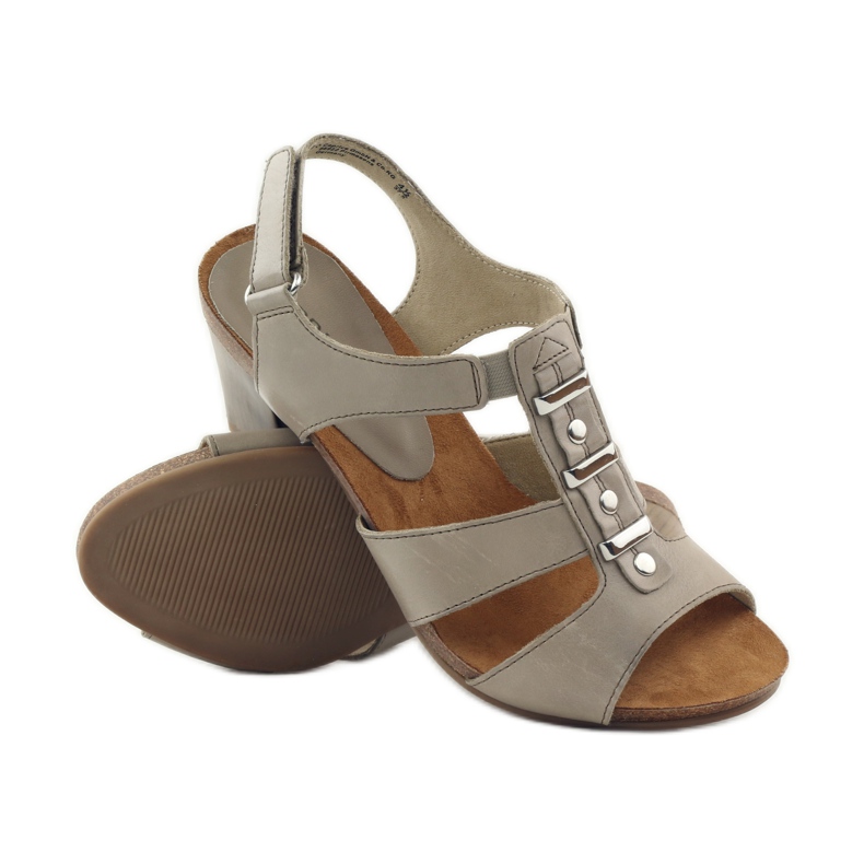 Sandali Caprice scarpe da donna con velcro 28309 marrone multicolore 3