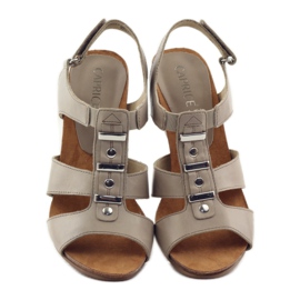 Sandali Caprice scarpe da donna con velcro 28309 marrone multicolore 4