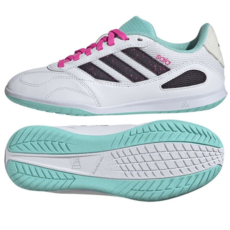 Adidas Super Sala III nelle scarpe da calcio JR5400 bianca 1