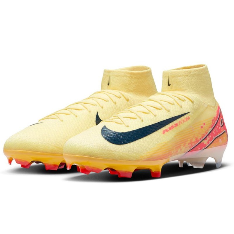 Nike Zoom Mercurial Superfly 10 Elite KM FG FQ8692-800 Scarpe da calcio arancia 2