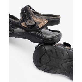 Sandali in chiusura strappo nero 1