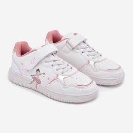 EVento Scarpe sportive per ragazze, ballerina bianca 1