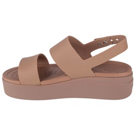 Sandali Crocs Brooklyn con zeppa bassa 206453-2EL beige 2