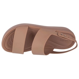 Sandali Crocs Brooklyn con zeppa bassa 206453-2EL beige 3