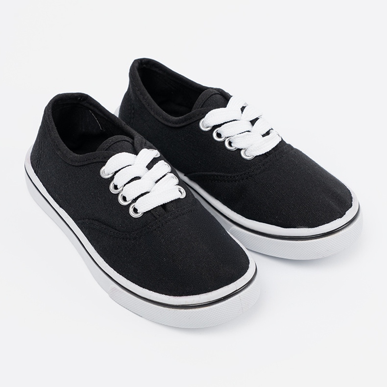 Sneaker per bambini neri classici nero 2