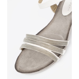 Shelvt Sandali da donna eleganti con strisce glitter multicolore 1