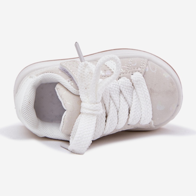 Scarpe sportive con sneaker per il cuore dei bambini bianca 2