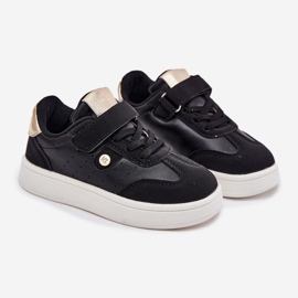 Sneaker sneaker sneaker in velcro nero 1