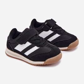 Scarpe sportive in velcro nero 1
