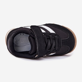 Scarpe sportive in velcro nero 2