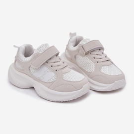Scarpe da ginnastica sneaker sneaker con velcro bianco bianca 1