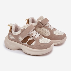 Scarpe da ginnastica con sneaker con beige 1