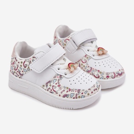 Scarpe sportive per bambini Sneaker Unicorn White bianca 1