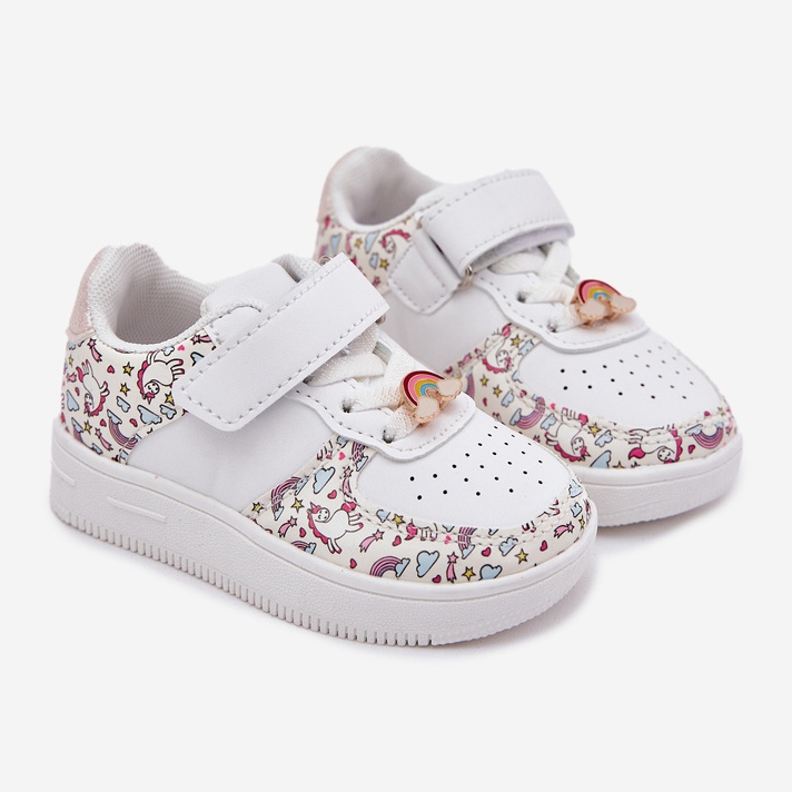 Scarpe sportive per bambini Sneaker Unicorn White bianca 1