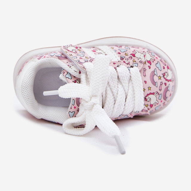 Scarpe sportive per ragazze con un motivo unicorno rosa 2