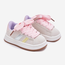 Sneaker Sneaker Sports Sports Multikolor Velcro beige 1