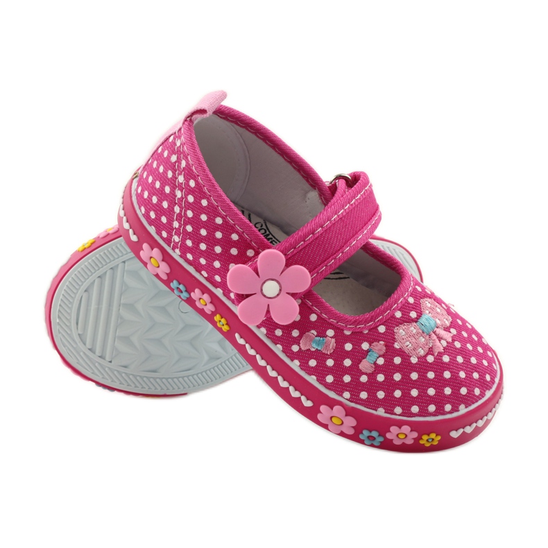American Club Sneaker americane a pois rosa bianca 3