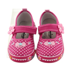 American Club Sneaker americane a pois rosa bianca 4