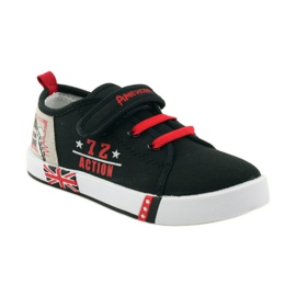 American Club Sneakers sneakers americane sottopiede in pelle rosso nero 1