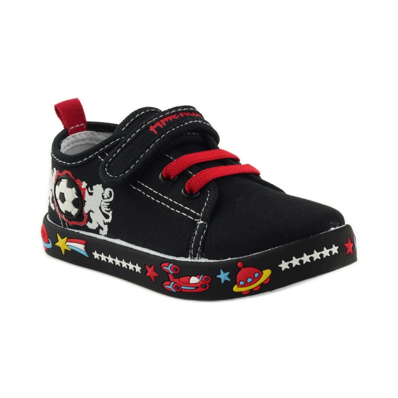 American Club Sneakers sneakers americane sottopiede in pelle rosso nero bianco 1