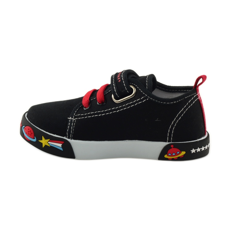 American Club Sneakers sneakers americane sottopiede in pelle rosso nero bianco 2