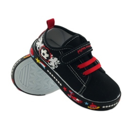 American Club Sneakers sneakers americane sottopiede in pelle rosso nero bianco 3
